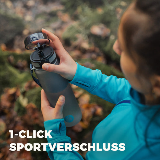 Sport-Trinkflasche aus Tritan - Auslaufsicher, BPA-frei & leicht